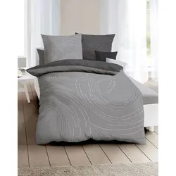 kaeppel Bettwäsche Satin Jaro zinn 155x220 cm + 80x80 cm