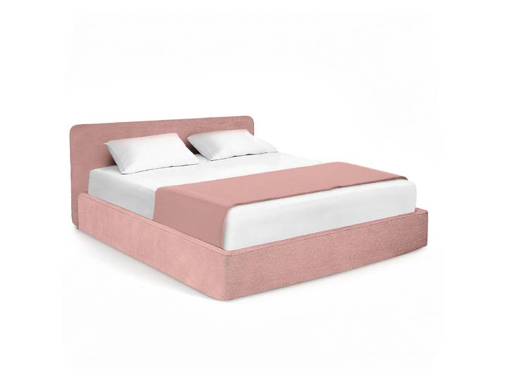 Polsterbett basic 160 x 200cm Chenille Roselia Pink/Mauve Kein Bettkasten