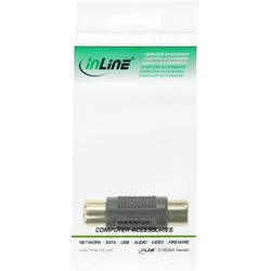 INLINE Audio Adapter, Cinch Buchse an Cinch Buchse, vergoldet