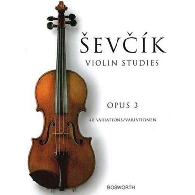 Sevcik Violin Studies - 40 Variations Opus 3 Right-Hand Violin Technique Studies for String Players Classical Etudes for Violin Solo Practice Bowing,