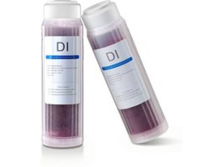 VEVOR 2x Deionisiertes Wassersystem für Autowäsche Ersatzfilter, Duale 0,5L Farbwechselnde DI-Harz-Filterkartuschen für Deionized Autowaschanlage, Nachfüllpack 25,1 cm für Entionisiertes Wassersystem
