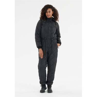 Overall WHISTLER "Minas", Damen, Gr. 40, EURO-Größen, schwarz, 100% Polyester, lang, ohne Ausschnitt, Overalls Overall, mit wasserabweisenden Eigenschaften