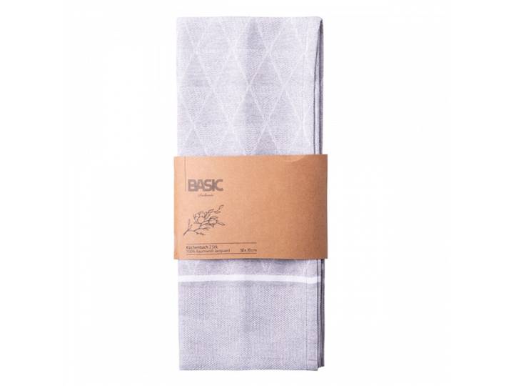 Sola Küchentuch Basic Ambiente silber Baumwolle Jacquard 50 x 70 cm - Küchentuch
