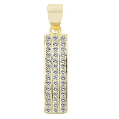 Kettenanhänger ADELIA´S "trendiger Schmuck Anhänger aus 925 Sterling Silber", gold, Schmuckanhänger, Damen, Silber 925 (Sterlingsilber), Kettenanhänger