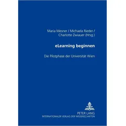 eLearning beginnen, Fachbücher von Maria Mesner, Charlotte Zwiauer, Michaela Rieder