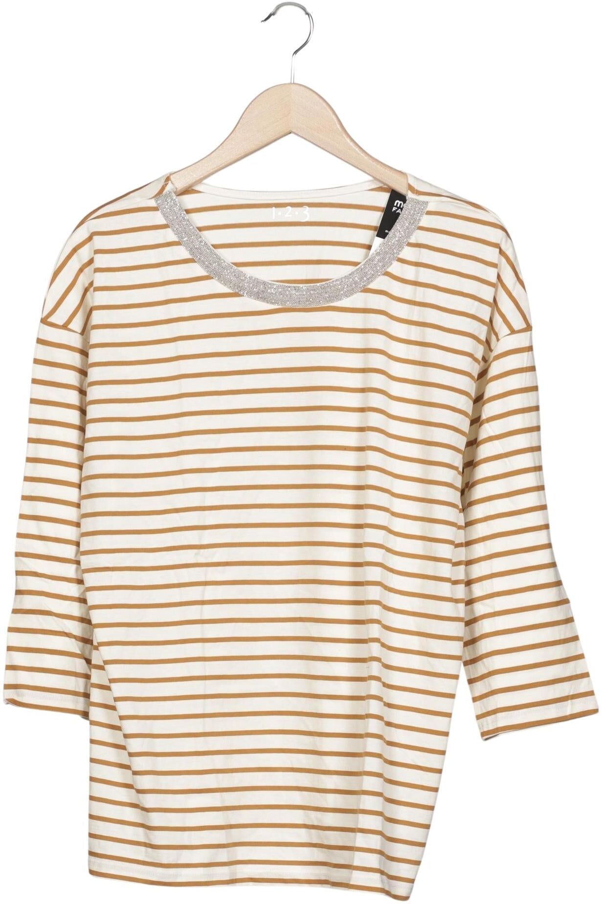 1 2 3 Paris Damen Langarmshirt, Mehrfarbig, Gr. EU 44, Baumwolle - Second Hand