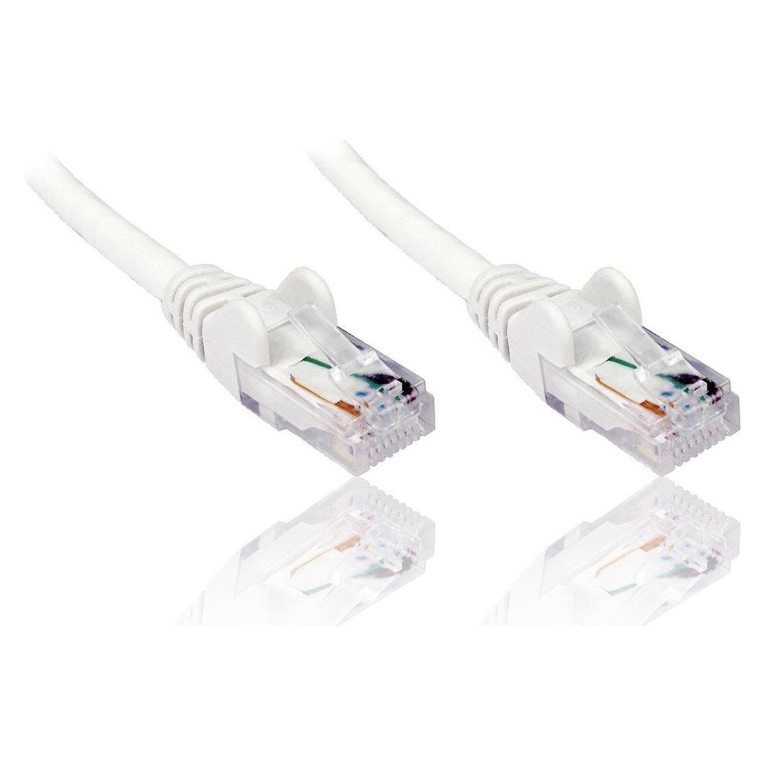 PremiumCord Patch kabel UTP RJ45-RJ45 level 5e bílá (UTP, CAT5e, 0.25 m) (SPUTP100W)
