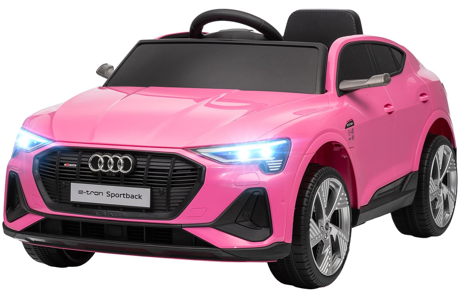 HOMCOM Elektrische kinderauto voor kinderen vanaf 3 jaar, roze
