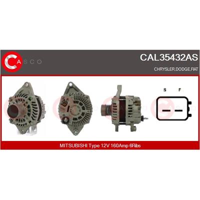CASCO Generator cal35432as für Chrysler DODGE MITSUBISHI