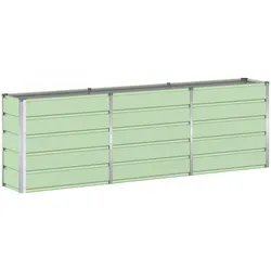 Helloshop26 - Moderner vielseitiger Designer-Pflanzkübel 160 x 40 x 75 cm aus grünem Stahl