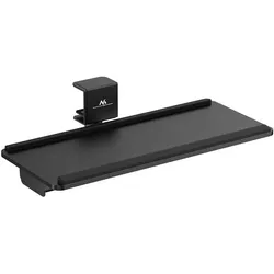 Maclean Untertisch Tastaturhalterung MC-108 B, Maus + Tastatur Zubehör, Schwarz