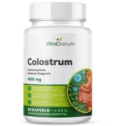 VitaSanum® - Colostrum (Bovine) 400 mg – 2 Kapseln Tagesportion