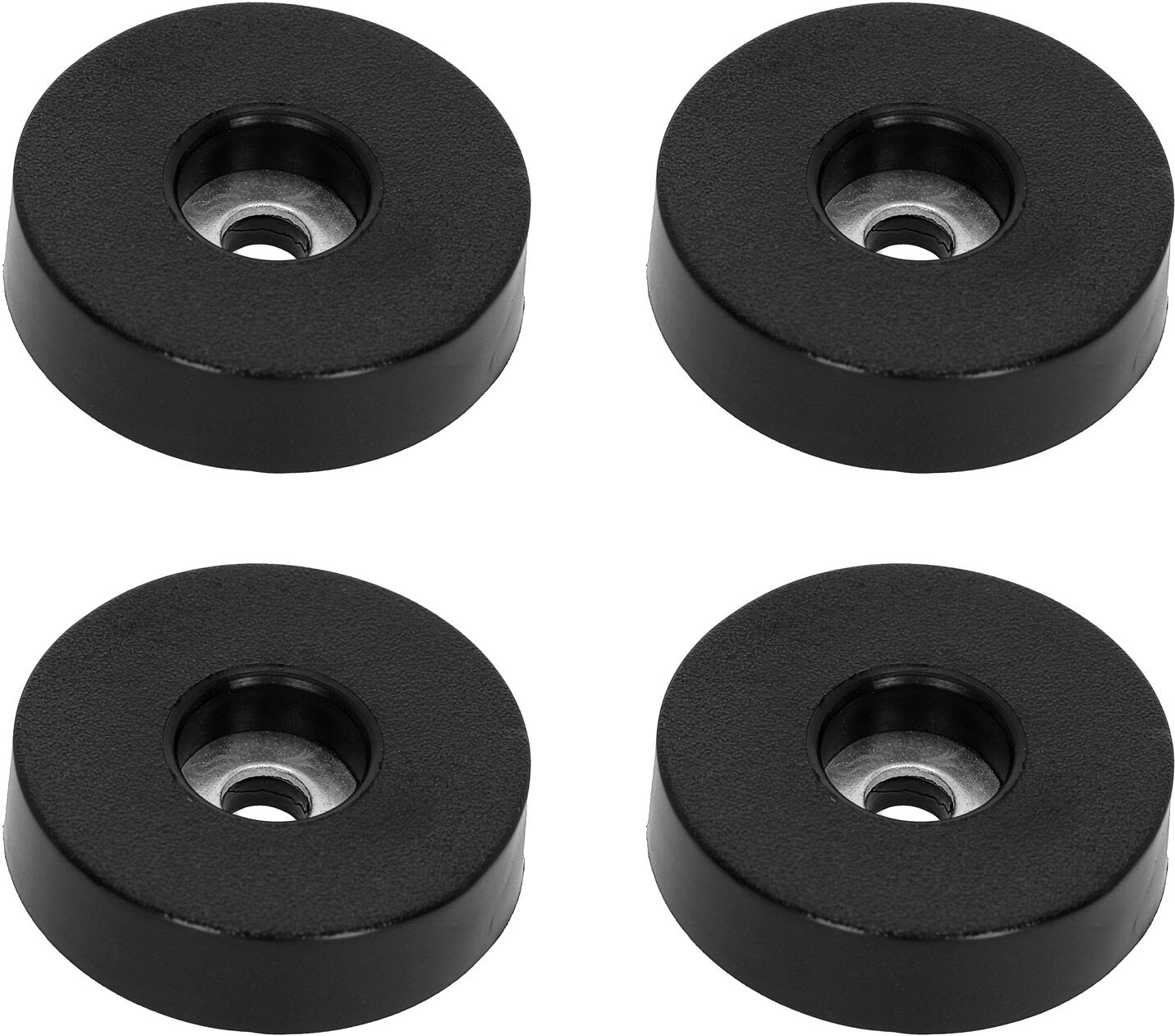 Adam Hall Hardware 4906 S M4ah - Set 4 X Gummifuß 38mm X 10mm Im Beutel, Schwarz, Rutschhemmend