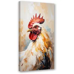LEINWANDBILD Henne Vogel Tier 60x120cm