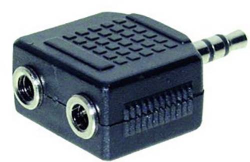 TRU Components Klinken-Adapter Klinkenstecker 3.5mm - Klinkenbuchse 3.5mm Stereo Polzahl:3