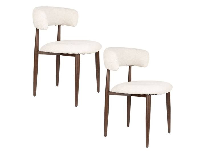 Chaise Design\, 2 Chaises Stanley Beige En Fabric\, Boite A Design
