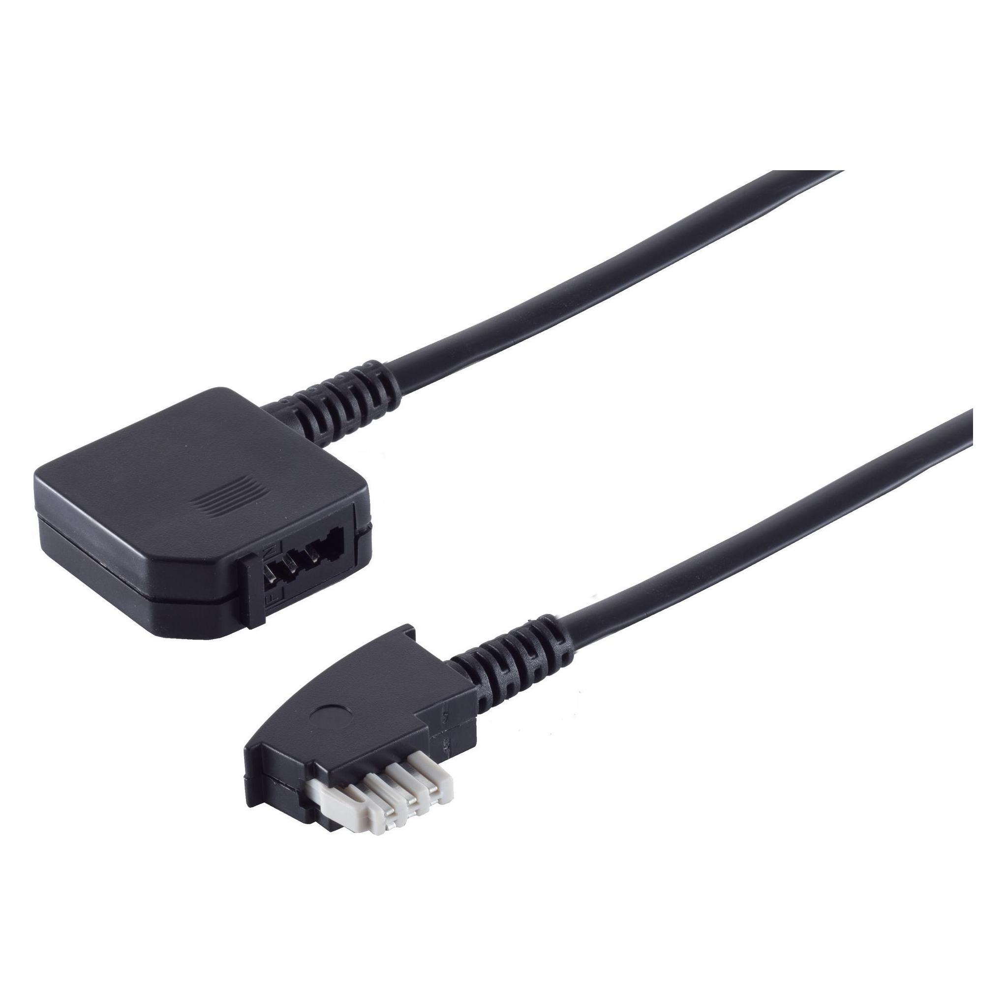 Shiverpeaks S/CONN maximum connectivity TAE Telefon-Verlängerung-TAE N-Stecker auf TAE N-Kupplung, 6-adrig, 3,0m (70213-6/6)