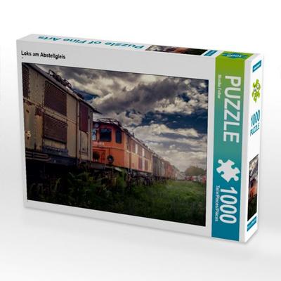 CALVENDO Puzzle Loks am Abstellgleis | 1000 Teile Lege-Größe 64 × 48 cm Foto-Puzzle für glückliche Stunden