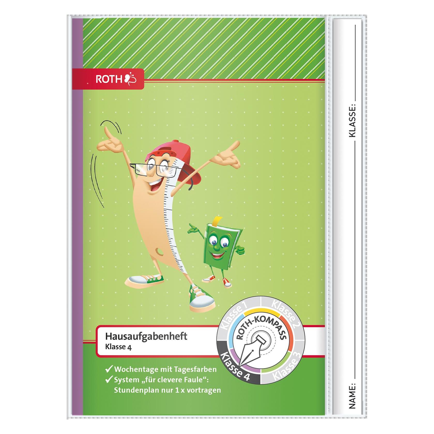 Roth Hausaufgabenheft Kompass, 4. Klasse, DIN A5 (A5, Liniert) (89255)