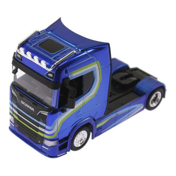 Bburago Diecast 1:43 Street Fire Haulers Custom Cabs SCANIA 770S Blue Ages 3+ 18-32206 (43BB32206)
