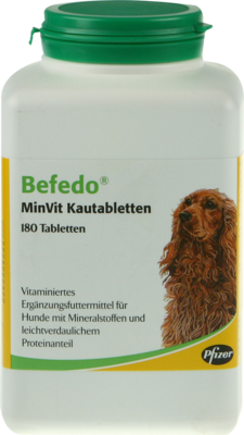 Zoetis Deutschland GmbH BEFEDO MinVit Kautabletten f.Hunde 180 St 01896412