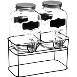 Secret de Gourmet Doppelter Getränkespender, Getränkespender, Transparent
