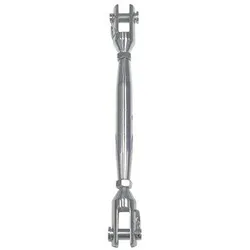 Wantenspanner Gabel-Gabel, gedrehte Ausführung, A4, M12, Bolzen 12mm