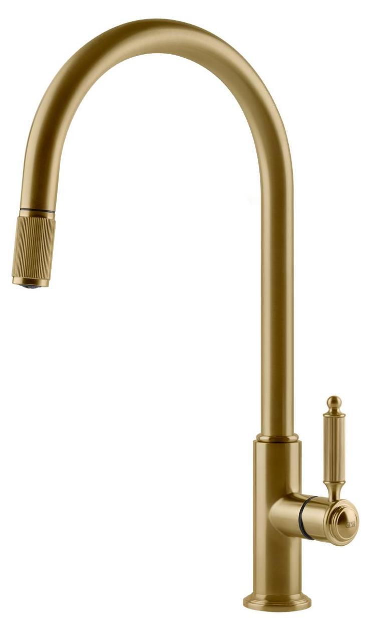 Gessi 60622, Standard, Gold, Hebelgriffe, Einzelbild, Typ J, 360°