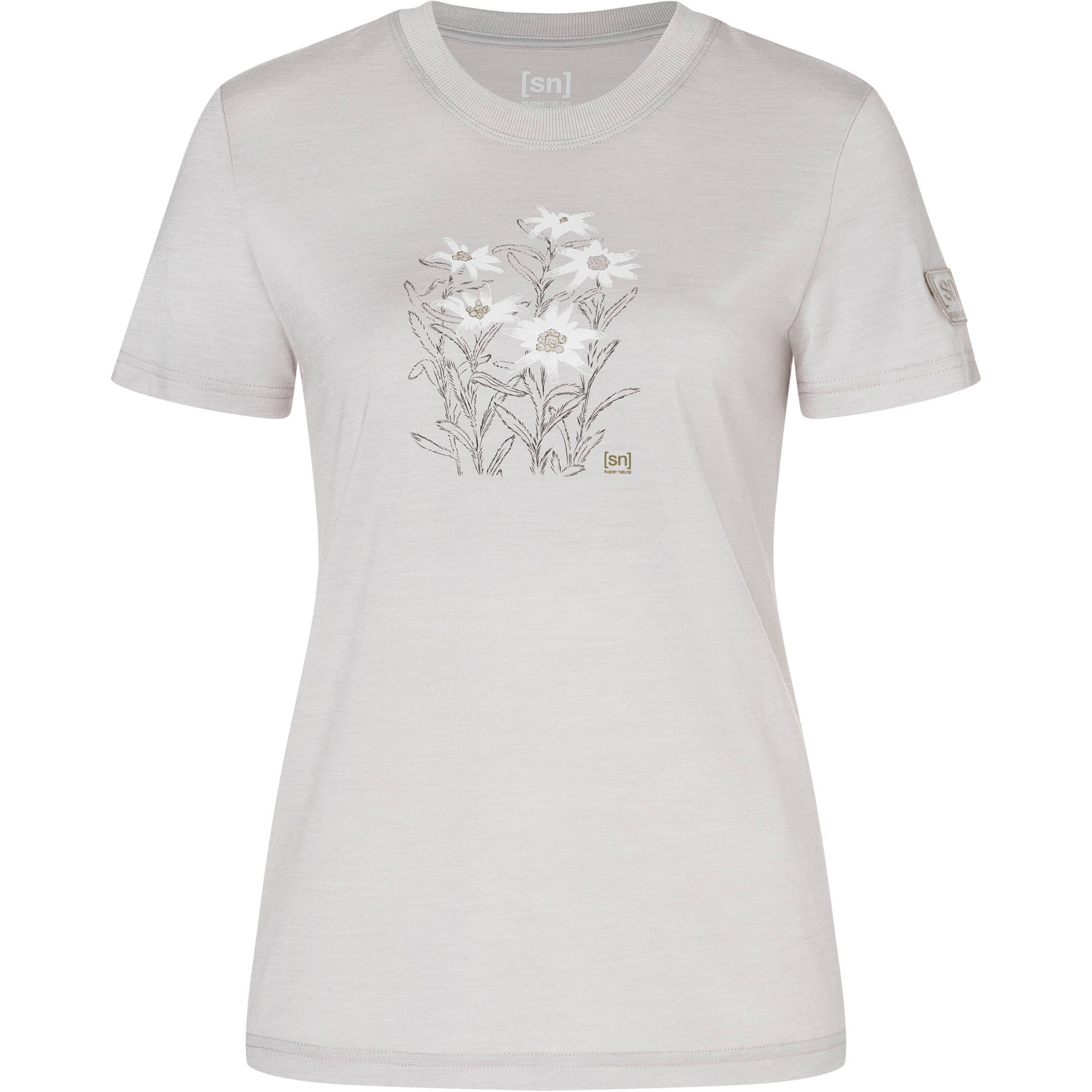 Super.Natural Edelweiss J Damen T-Shirts weiss Größe M Lifestyle Hautfreundlich Merinowolle