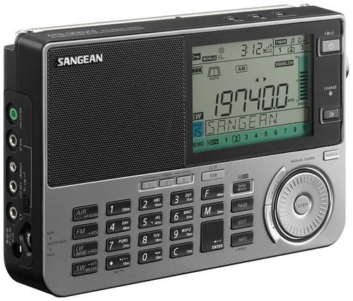 Sangean ATS-909X2 Weltempfänger UKW, LW, MW Weckfunktion Schwarz