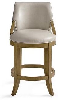 "Roland Swivel Bar & Counter Stool - Counter Height (26"" Seat), Harvest, Harvest Marbled/Dove Gray/Counter Height - Grandin Road"