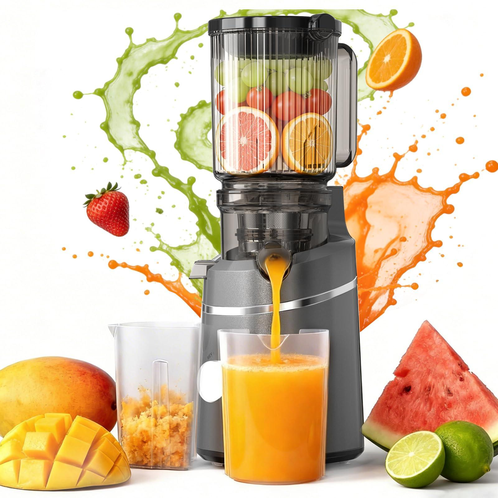 Dripio Juicer, 250 W, zwart, 1 liter, 120 mm vulopening