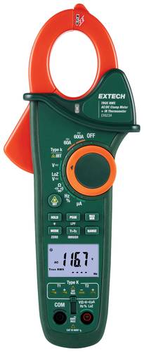 Extech EX623A Stromzange digital IR-Thermometer CAT III 600V Anzeige (Counts): 6000