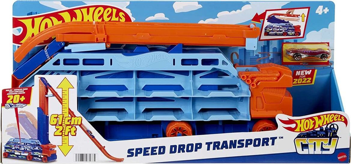 Mattel Hot Wheels City HDY92 voertuig en baan set, meerkleurig