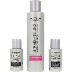 Kativa Keratin Anti-Frizz Smoothing Without Ironing Xtrem Care 30 Days Set 3 Pieces