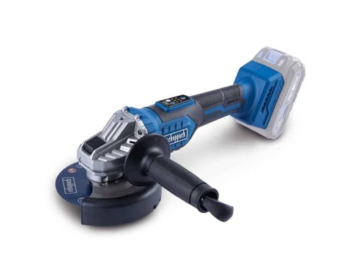 Scheppach Meuleuse d'angle sans fil BC-AG125-X - Série 20V-IXES Brushless démarrage progressif Ø 125mm Série 20V-IXES Réglage de la vitesse 3000-10000min-1 (Solo)