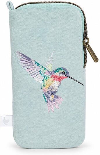 Wrendale Designs 'Wisteria Wishes' Hummingbird Glasses Pouch