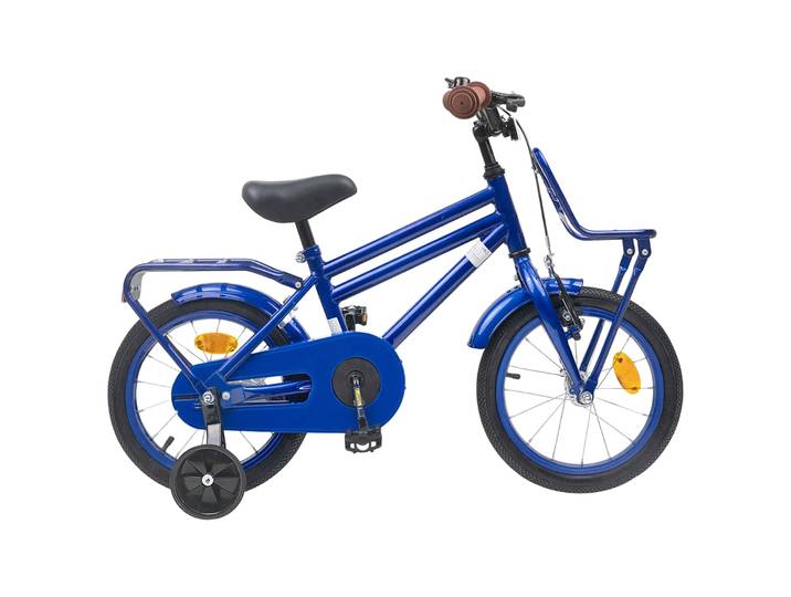 vidaXL Kinderfahrrad 14 Zoll für 3-5 Jahre alt Dunkelblau