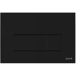 VitrA Root Square WC-Betätigungsplatte für 2?Mengen?Spülung Schwarz Hochglanz,740-2350 740-2350