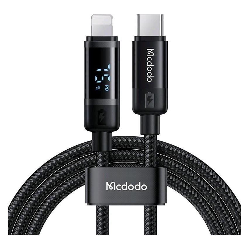Mcdodo CA-5210 USB-C to Lightning cable, 36W, 1.2m (black) (1.20 m, 36 W) (CA-5210)