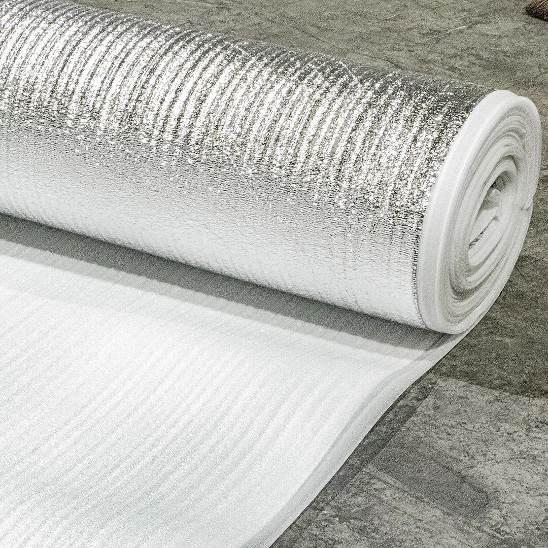 UK Furnishing UK Ltd 3mm Silver Wood Flooring & Laminate Underlay Foil Damp Proof Membrane Moisture Barrier Underlayment For Covers 45SQM(3 x Rolls)