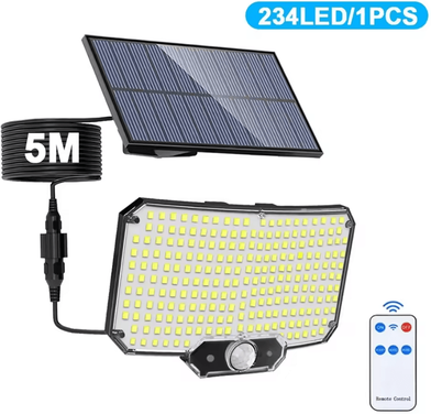 Inspire Curations 234 LED Solar Motion Sensor Security Flood Light With Remote solar Lights 1pc