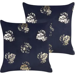 DEKOKISSEN 2er-Set Schwarz 45/45 cm Goldenrod
