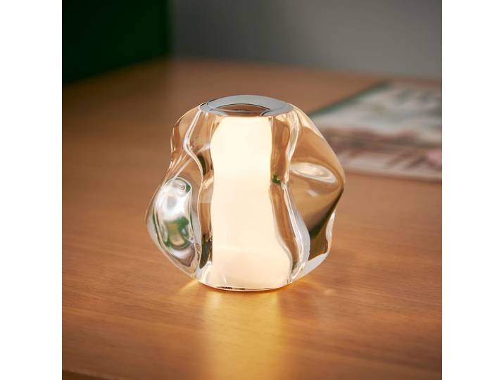 Lampe à poser Ice Ball Portable Chrome - LOOM DESIGN - Salon / séjour - Moderne - Métal - Boule