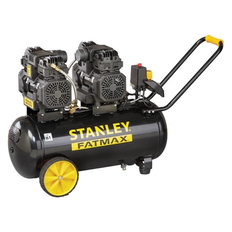 Stanley Professionele Compressor - Zonder Olie - Horizontaal - Low Noise - 50 L / 3 pk / 8 bar (50 l, 8 Bar) (WE305/8/50)