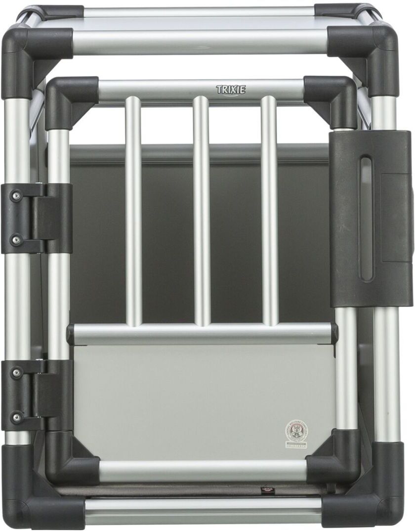 TRIXIE Transportbox, Aluminium, S: 48 x 57 x 64 cm, hellgrau / silber