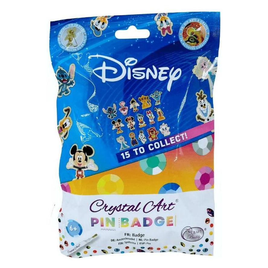 Craft Buddy Crystal Art Pin Badge Blind Bag einzeln (CAPIN-31DNY01)