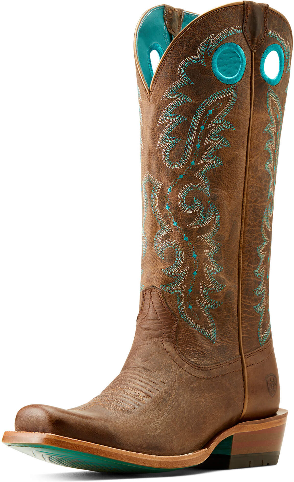 Women's Futurity Boon Cutter Toe Cowgirl Boots in Pecan Brown, Size: 9 B / Medium by Ariat
