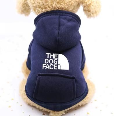 Inspired Finds Autumn Winter Cowboy Pocket Two Leg Pet Sweater For Dogs & Cats navy s
