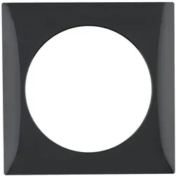 Berker 918272510 Rahmen 1fach Integro Flow schwarz glänz